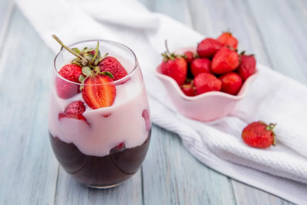 mousse-fresas
